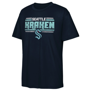 Outerstuff Youth Seattle Kraken Electric Snipe T-Shirt, Small, Blue