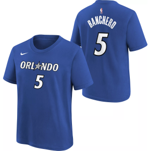 Nike Kids' Orlando Magic Paolo Banchero #5 Blue Icon T-Shirt, Medium