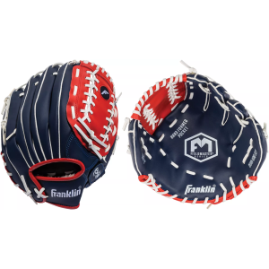 Franklin 12'' Youth Field Master Series Glove, Kids, Navy/Red/White