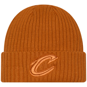 New Era Adult Cleveland Cavaliers Brown Color Pack Knit Beanie, Men's