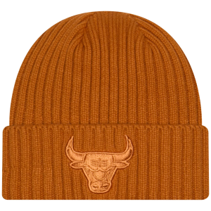 New Era Adult Chicago Bulls Brown Color Pack Knit Beanie, Men's