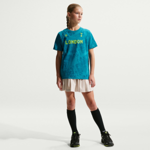 Nike Youth Tottenham Hotspur Teal 2025 Graphic T-Shirt, Small, Blue