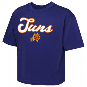 NBA Girls' Phoenix Suns Purple In And Out Boxy T-Shirt, Small