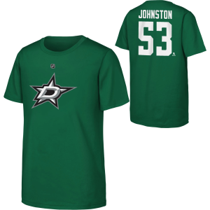 NHL Youth Dallas Stars Will Johnston #53 T-Shirt, Size 4, Green
