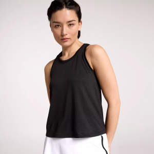 DSG Women's Activate Racerback Tank, XXS, Pure Black