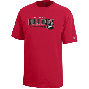 Champion Youth Georgia Bulldogs Red Jersey Short Sleeve T-Shirt, Medium