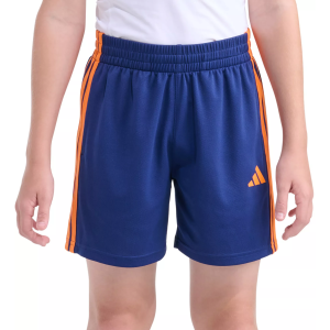 Adidas adidas Boys' 3-Stripe Mid-Thigh Length Short, Large, Navy/Orange - $12.97 at DICK'S Sporting Goods