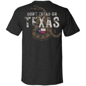 Great State Men's Don't Tread On Texas Short Sleeve T-Shirt, Medium, Heather Charcoal