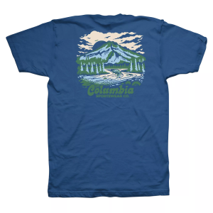 Columbia Men's Bios Short Sleeve T-Shirt, XL, Mountain Blue