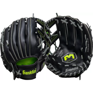 Franklin 11'' Youth Field Master Series Glove, Kids, Black/Green