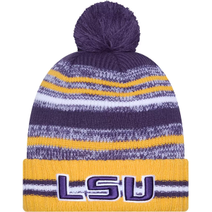 New Era Adult LSU Tigers Purple Cheer Knit Hat, Men's