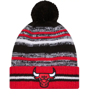 New Era Adult Chicago Bulls Black Cheer Knit Hat, Men's