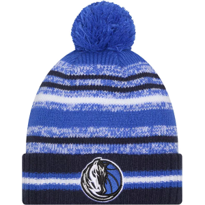 New Era Adult Dallas Mavericks Blue Cheer Knit Hat, Men's