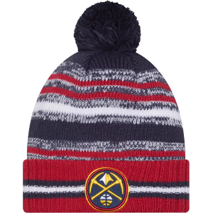 New Era Adult Denver Nuggets Blue Cheer Knit Hat, Men's