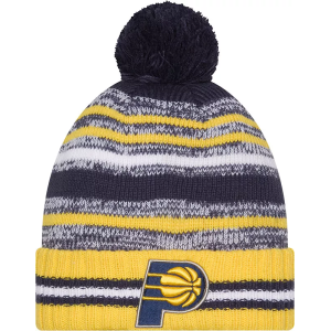 New Era Adult Indiana Pacers Blue Cheer Knit Hat, Men's