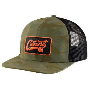 Carhartt Ripstop Mesh-Back Camo Cap, Men's, Army Green Camo