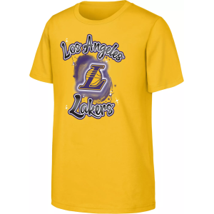 NBA Youth Los Angeles Lakers Yellow Air Brush T-Shirt, Medium