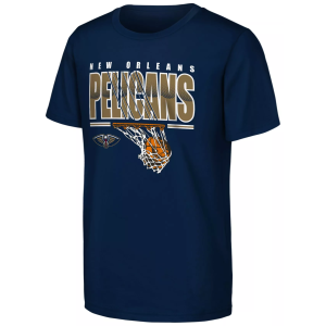 NBA Youth New Orleans Pelicans Navy Hoop Dreams T-Shirt, Small, Blue