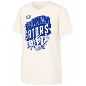 NCAA Youth Florida Gators Natural Action Comics Basketball T-Shirt, Small, Tan
