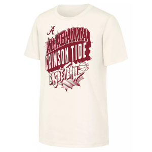 NCAA Youth Alabama Crimson Tide Natural Action Comics Basketball T-Shirt, Small, Tan