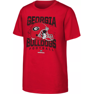 NCAA Youth Georgia Bulldogs Red Corner Back T-Shirt, Medium