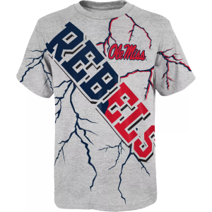 NCAA Youth Ole Miss Rebels Gray T-Shirt, Small