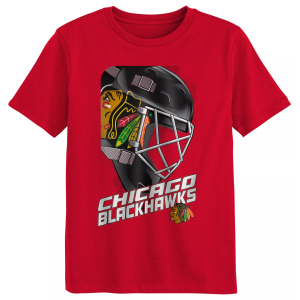 Outerstuff Boy's Chicago Blackhawks Defender T-Shirt, Boys', Size 4, Red
