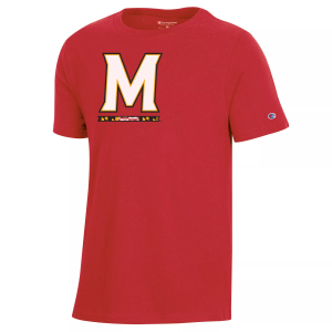 Champion Youth Maryland Terrapins Red Stadium T-Shirt, Medium