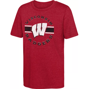 NCAA Youth Wisconsin Badgers Dark Red T-Shirt, Medium