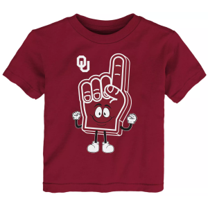 Gen2 Toddler Oklahoma Sooners Dark Red Handy Man T-Shirt, Boys', 2T