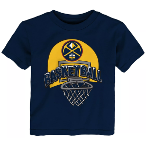 NBA Toddler Denver Nuggets Navy Playground T-Shirt, Boys', Small, Blue