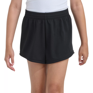 adidas Girls' 3-Bar Logo Knit Short, Medium, Black