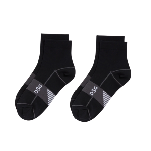 Dsg DSG Lightweight Quarter Run Socks - 2 Pack, Men's, Large, Black - $20.00 at DICK'S Sporting Goods