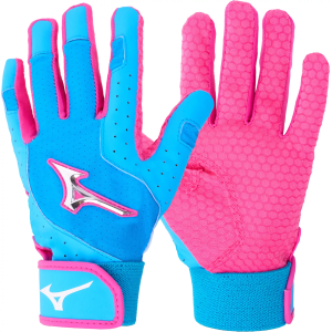 Mizuno Mizuno Tee Ball Batting Gloves, Blue/Pink - $19.99 at DICK'S Sporting Goods