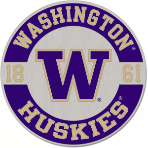 WinCraft Washington Huskies Round Est. Date Collector Pin, Metal