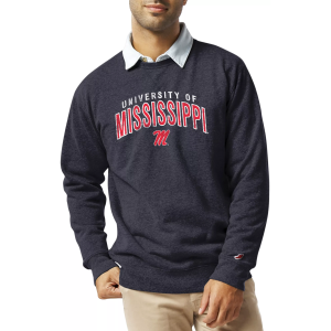 League-Legacy League-Legacy Men's Ole Miss Rebels Blue Heritage Crew Sweatshirt, XXL - $75.00 at DICK'S Sporting Goods