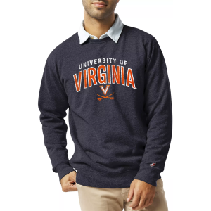 League-Legacy League-Legacy Men's Virginia Cavaliers Blue Heritage Crew Sweatshirt, XXL - $75.00 at DICK'S Sporting Goods