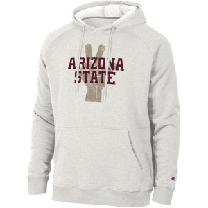 Champion Men's Arizona State Sun Devils Pebblestone Triumph Fleece Pullover Hoodie, XL, Gray