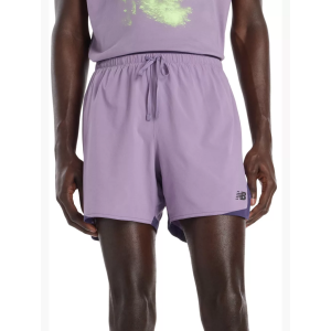 New Balance Men's 5" RC Essential Shorts, XXL, Candied Violet