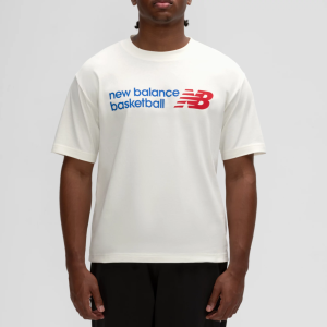 New Balance Men's Core Basketball Graphic T-Shirt, Medium, Sea Salt