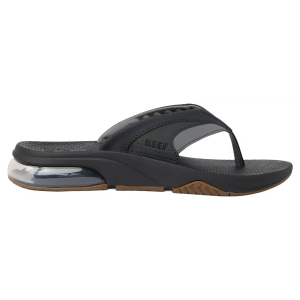 Reef Men's Fanning + Sandals, Size 8, Black/Gum
