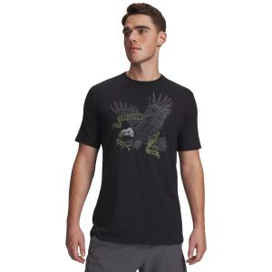 Under Armour Men's Freedom Eagle Graphic T-Shirt, LT, Black/Castlerock