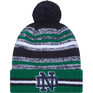 New Era Adult Notre Dame Fighting Irish Navy Cheer Knit Hat, Men's, Blue