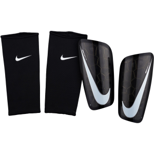 Nike Mercurial Lite Soccer Shin Guards, Small, Black/White