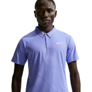 Nike Men's Court Slam Dri-FIT Advantage Tennis Polo, Medium, Light Thistle/White