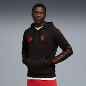 PUMA Adult AC Milan 2025-2026 Black King Hoodie, Men's, Small