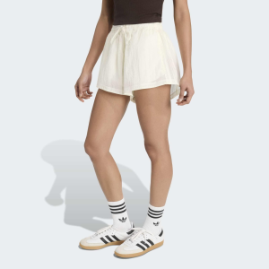 adidas Originals Women's Santiago Woven Shorts, XL, Off White