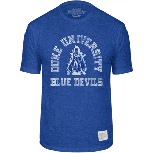 Retro Brand Adult Duke Blue Devils Vintage Duke Blue T-Shirt, Men's, XXL, Gray