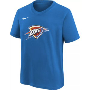 Nike Little Kids' Oklahoma City Thunder Logo Signal Blue T-Shirt, Size 7