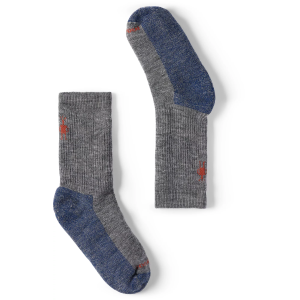 SmartWool Kids' Hike Full Cushion Crew Socks, Medium, Medium Gray